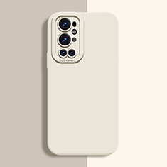 OnePlus 9 Pro 5G用360度 フルカバー極薄ソフトケース シリコンケース 耐衝撃 全面保護 バンパー OnePlus ホワイト