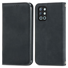 OnePlus 9R 5G用手帳型 レザーケース スタンド カバー S04D OnePlus ブラック