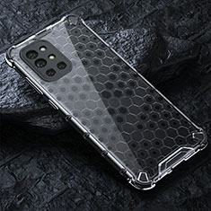 OnePlus 9R 5G用360度 フルカバー ハイブリットバンパーケース クリア透明 プラスチック カバー AM4 OnePlus グレー