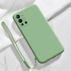 OnePlus 9R 5G用360度 フルカバー極薄ソフトケース シリコンケース 耐衝撃 全面保護 バンパー YK1 OnePlus グリーン