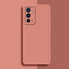 OnePlus 9RT 5G用360度 フルカバー極薄ソフトケース シリコンケース 耐衝撃 全面保護 バンパー YK2 OnePlus ピンク