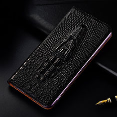OnePlus Ace 2 5G用手帳型 レザーケース スタンド カバー H03P OnePlus ブラック