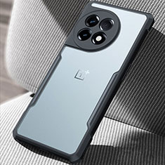 OnePlus Ace 2 5G用極薄ソフトケース シリコンケース 耐衝撃 全面保護 クリア透明 T07 OnePlus ブラック