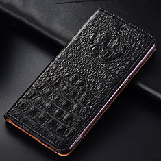 OnePlus Nord 2 5G用手帳型 レザーケース スタンド カバー H01P OnePlus ブラック