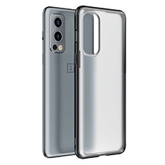 OnePlus Nord 2 5G用ハイブリットバンパーケース クリア透明 プラスチック カバー WL1 OnePlus ブラック