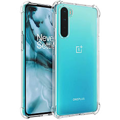 OnePlus Nord用極薄ソフトケース シリコンケース 耐衝撃 全面保護 クリア透明 カバー OnePlus クリア