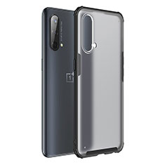 OnePlus Nord CE 5G用ハイブリットバンパーケース クリア透明 プラスチック カバー WL1 OnePlus ブラック