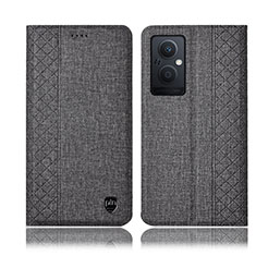 OnePlus Nord N20 5G用手帳型 布 スタンド H14P OnePlus グレー