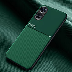 Oppo A1 5G用極薄ソフトケース シリコンケース 耐衝撃 全面保護 マグネット式 バンパー Oppo グリーン