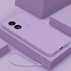 Oppo A1 Pro 5G用360度 フルカバー極薄ソフトケース シリコンケース 耐衝撃 全面保護 バンパー S02 Oppo ラベンダー