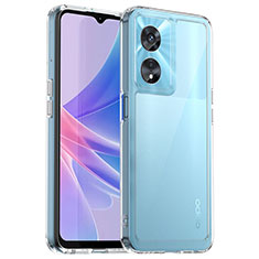 Oppo A1 Pro 5G用ハイブリットバンパーケース クリア透明 プラスチック カバー J01S Oppo クリア