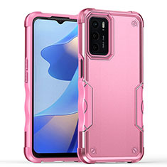 Oppo A16用ハイブリットバンパーケース プラスチック 兼シリコーン カバー QW1 Oppo ピンク