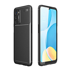 Oppo A16s用シリコンケース ソフトタッチラバー ツイル カバー Oppo ブラック