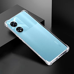 Oppo A1x 5G用極薄ソフトケース シリコンケース 耐衝撃 全面保護 クリア透明 T10 Oppo クリア