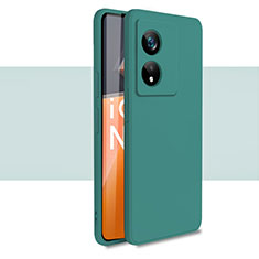 Oppo A1x 5G用360度 フルカバー極薄ソフトケース シリコンケース 耐衝撃 全面保護 バンパー S01 Oppo グリーン