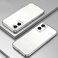 Oppo A36用極薄ソフトケース シリコンケース 耐衝撃 全面保護 クリア透明 SY1 Oppo シルバー