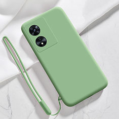 Oppo A38用360度 フルカバー極薄ソフトケース シリコンケース 耐衝撃 全面保護 バンパー YK3 Oppo グリーン