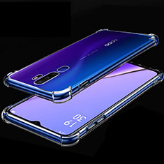 Oppo A5 (2020)用極薄ソフトケース シリコンケース 耐衝撃 全面保護 クリア透明 H01 Oppo クリア