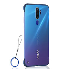 Oppo A5 (2020)用ハードカバー クリスタル クリア透明 H01 Oppo ネイビー