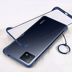 Oppo A53 5G用ハードカバー クリスタル クリア透明 H01 Oppo ネイビー