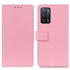 Oppo A53s 5G用手帳型 レザーケース スタンド カバー M08L Oppo ピンク