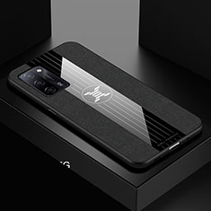 Oppo A53s 5G用極薄ソフトケース シリコンケース 耐衝撃 全面保護 X01L Oppo ブラック