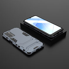 Oppo A55 5G用ハイブリットバンパーケース スタンド プラスチック 兼シリコーン カバー T02 Oppo ネイビー