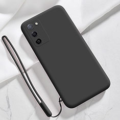 Oppo A55 5G用360度 フルカバー極薄ソフトケース シリコンケース 耐衝撃 全面保護 バンパー S05 Oppo ブラック