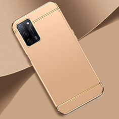 Oppo A56 5G用ケース 高級感 手触り良い メタル兼プラスチック バンパー P02 Oppo ゴールド