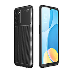 Oppo A56 5G用シリコンケース ソフトタッチラバー ツイル カバー Oppo ブラック