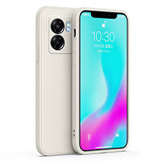 Oppo A56S 5G用360度 フルカバー極薄ソフトケース シリコンケース 耐衝撃 全面保護 バンパー S01 Oppo ホワイト