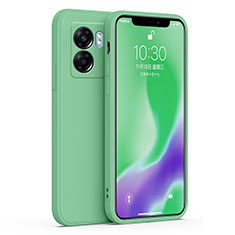 Oppo A57 5G用360度 フルカバー極薄ソフトケース シリコンケース 耐衝撃 全面保護 バンパー S01 Oppo グリーン