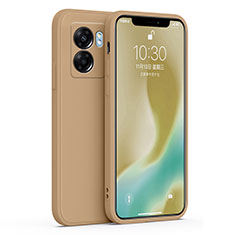 Oppo A57 5G用360度 フルカバー極薄ソフトケース シリコンケース 耐衝撃 全面保護 バンパー S01 Oppo ブラウン