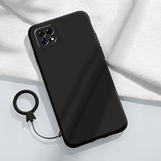 Oppo A72 5G用360度 フルカバー極薄ソフトケース シリコンケース 耐衝撃 全面保護 バンパー Oppo ブラック