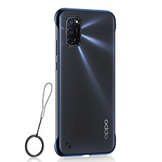 Oppo A72用ハードカバー クリスタル クリア透明 H02 Oppo ネイビー