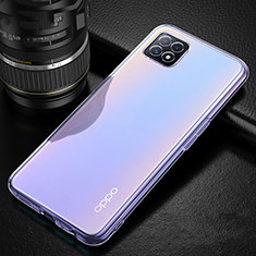 Oppo A73 5G用極薄ソフトケース シリコンケース 耐衝撃 全面保護 クリア透明 カバー Oppo クリア