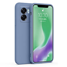 Oppo A77 5G用360度 フルカバー極薄ソフトケース シリコンケース 耐衝撃 全面保護 バンパー S01 Oppo ラベンダーグレー