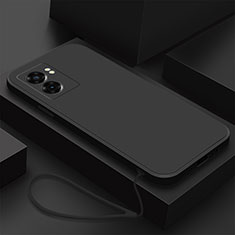 Oppo A77 5G用360度 フルカバー極薄ソフトケース シリコンケース 耐衝撃 全面保護 バンパー S02 Oppo ブラック