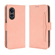 Oppo A78 4G用手帳型 レザーケース スタンド カバー BY3 Oppo ピンク