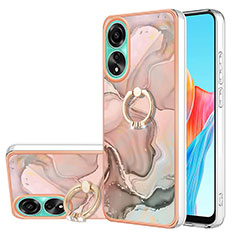 Oppo A78 4G用シリコンケース ソフトタッチラバー バタフライ パターン カバー アンド指輪 YB1 Oppo マルチカラー