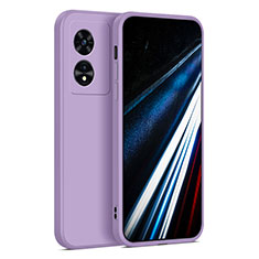 Oppo A78 4G用360度 フルカバー極薄ソフトケース シリコンケース 耐衝撃 全面保護 バンパー Oppo ラベンダー