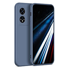 Oppo A78 4G用360度 フルカバー極薄ソフトケース シリコンケース 耐衝撃 全面保護 バンパー Oppo ラベンダーグレー