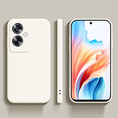 Oppo A79 5G用360度 フルカバー極薄ソフトケース シリコンケース 耐衝撃 全面保護 バンパー Oppo ホワイト