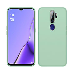 Oppo A9 (2020)用360度 フルカバー極薄ソフトケース シリコンケース 耐衝撃 全面保護 バンパー S02 Oppo グリーン