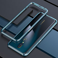 Oppo A9用ケース 高級感 手触り良い アルミメタル 製の金属製 360度 フルカバーバンパー 鏡面 カバー M01 Oppo グリーン