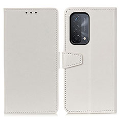 Oppo A93 5G用手帳型 レザーケース スタンド カバー A06D Oppo ホワイト