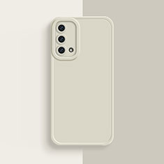 Oppo A93 5G用360度 フルカバー極薄ソフトケース シリコンケース 耐衝撃 全面保護 バンパー Oppo ホワイト