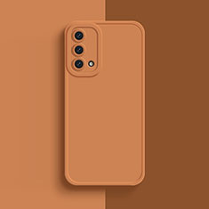 Oppo A93 5G用360度 フルカバー極薄ソフトケース シリコンケース 耐衝撃 全面保護 バンパー Oppo オレンジ