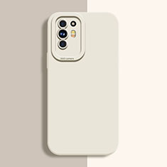 Oppo A95 5G用360度 フルカバー極薄ソフトケース シリコンケース 耐衝撃 全面保護 バンパー S01 Oppo ホワイト