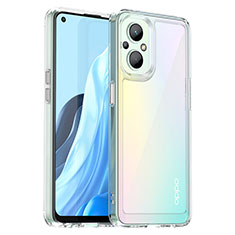 Oppo A96 5G用ハイブリットバンパーケース クリア透明 プラスチック カバー J01S Oppo クリア